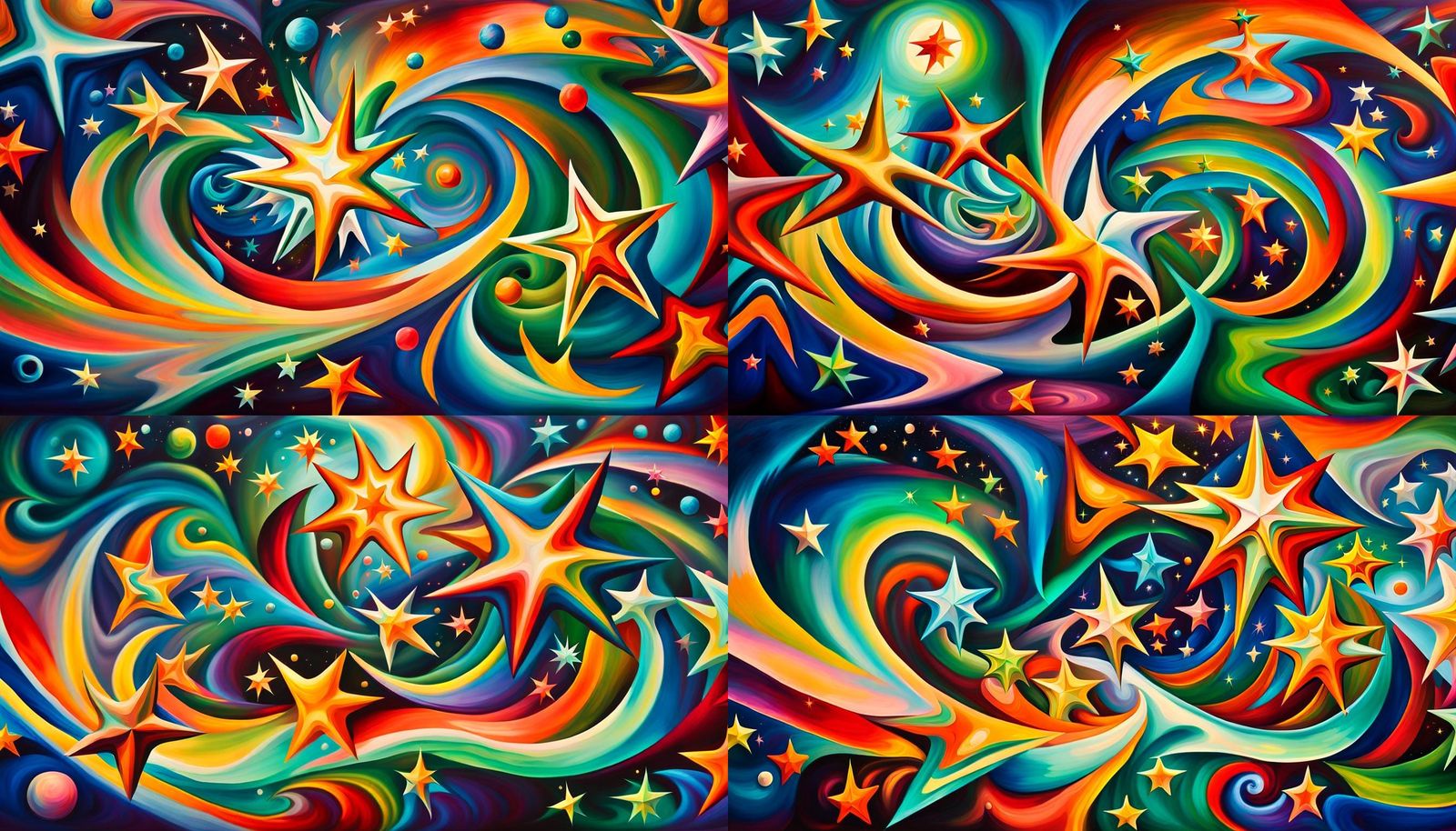 Swirling Newborn Stars in Iridescent Plasma Maelstrom