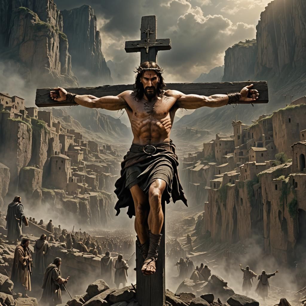 Crucified Jesus: Epic Cinematic Digital Matte Painting