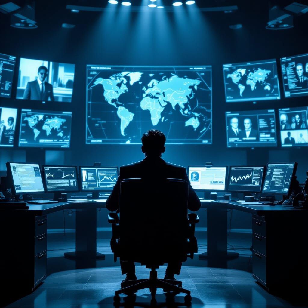 Shadow Broker Plots in Film Noir Style