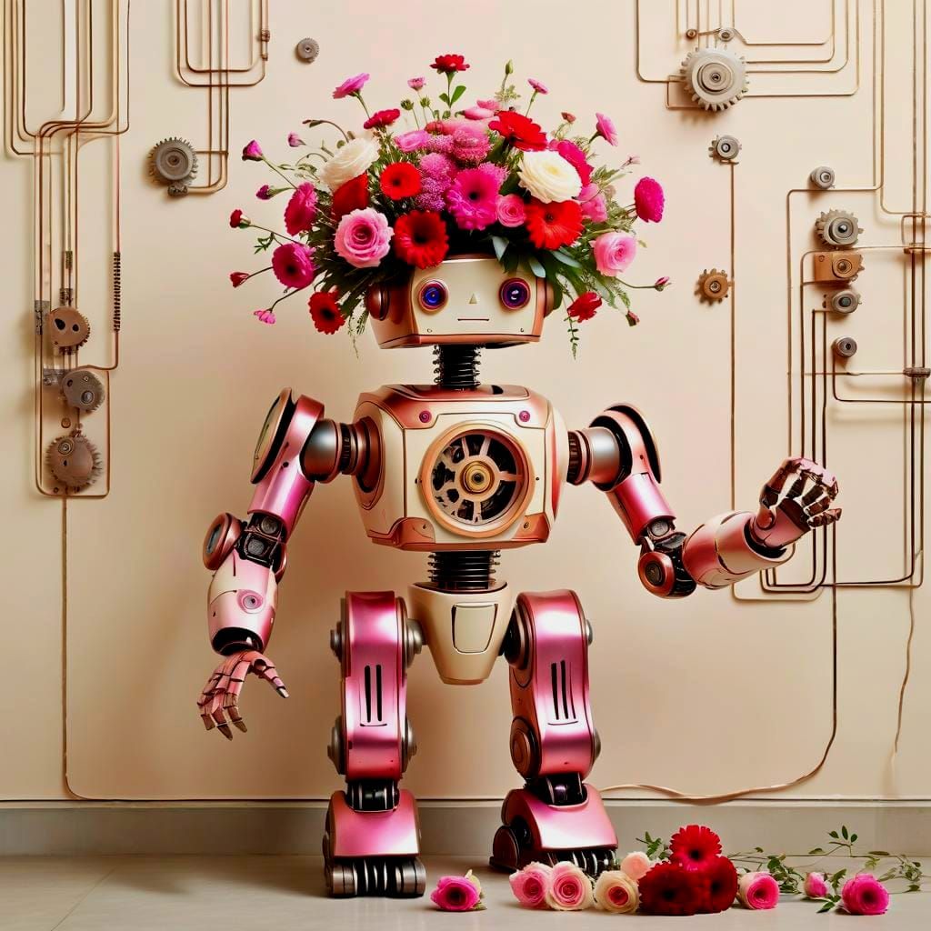 Robot Reaching for Flowers: A Study in Contrast