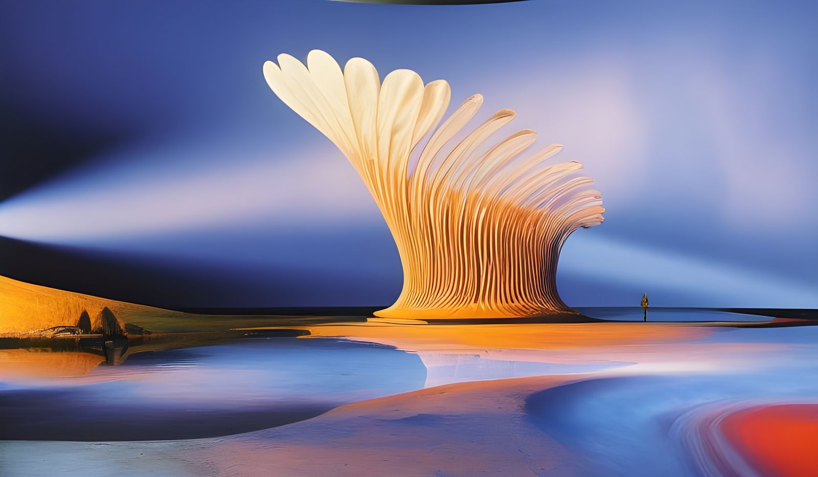 Dreamy Abstract Art with Magical Particles and Light