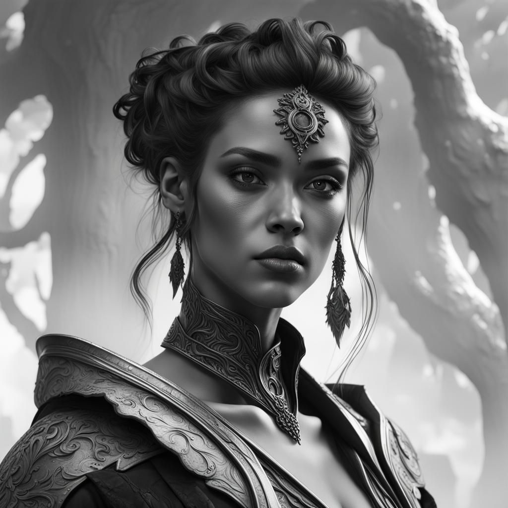 Dramatic Black and White Portrait Photography