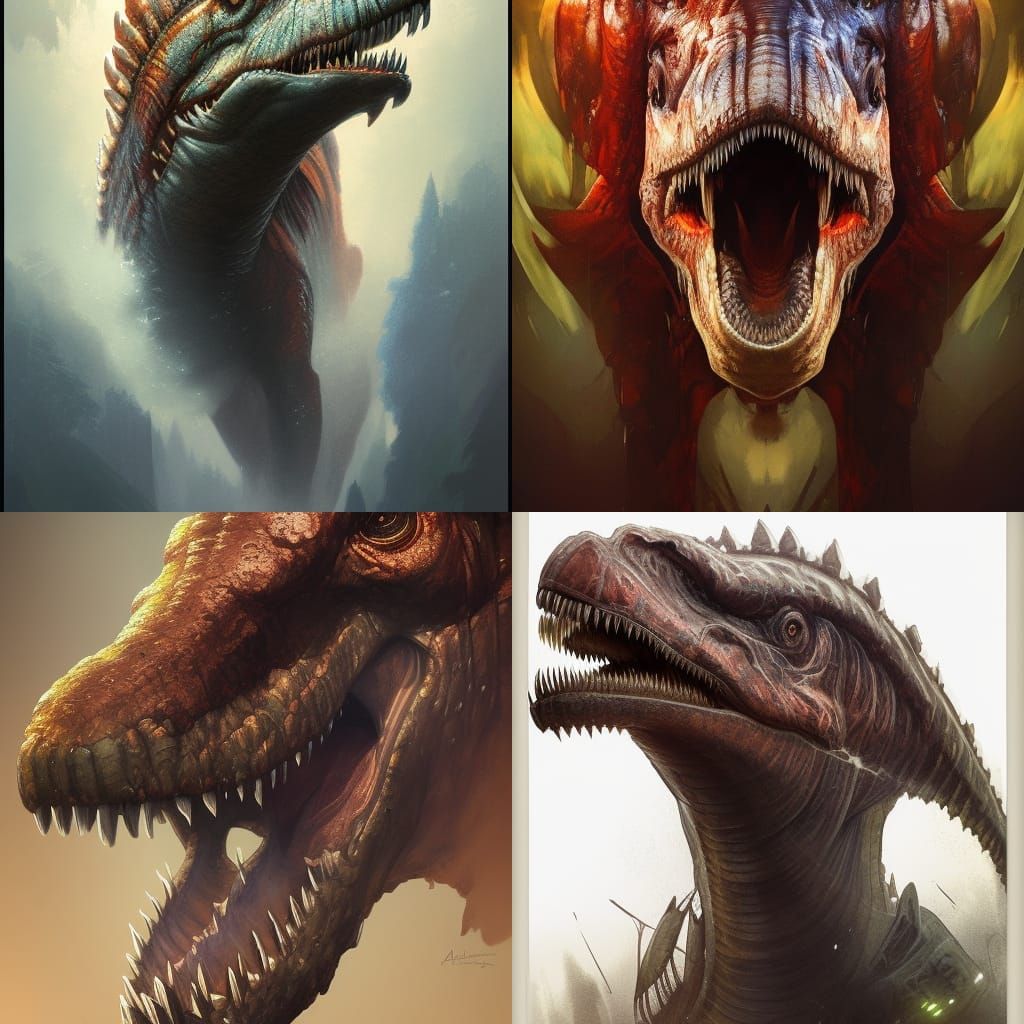 Hyperdetailed Giganotosaurus Portrait in Unreal Engine 5