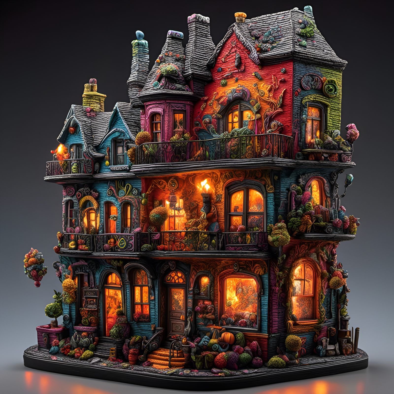 Fuzzpuff Firescape Miniature: Collectible Gaming Piece