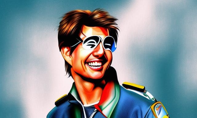 Tom Cruise 90's Neon