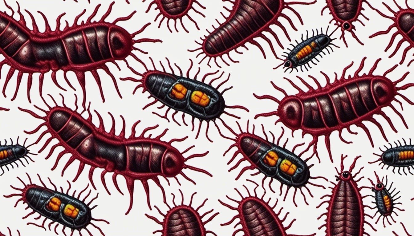 wriggly insect grubs wallpaper