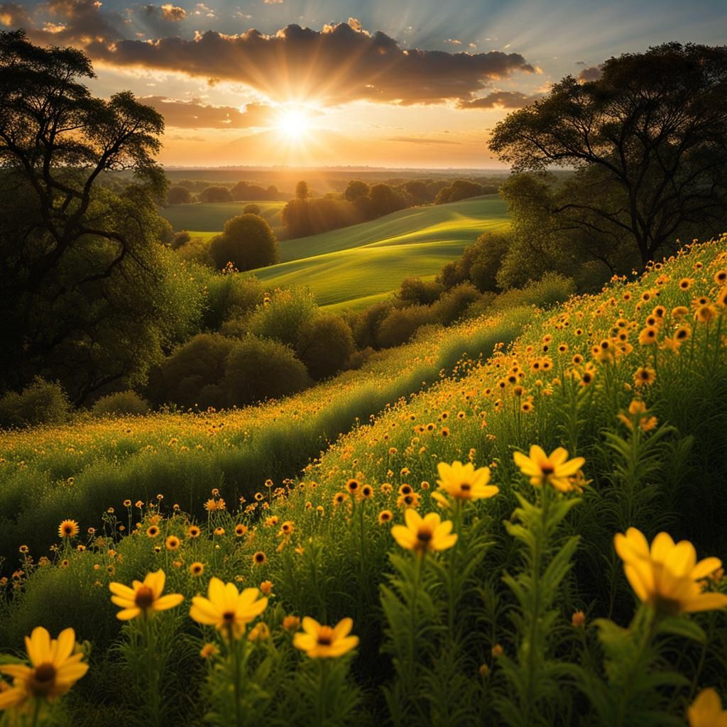 Harmonious Nature Inspired by Emily Dickinson Poem