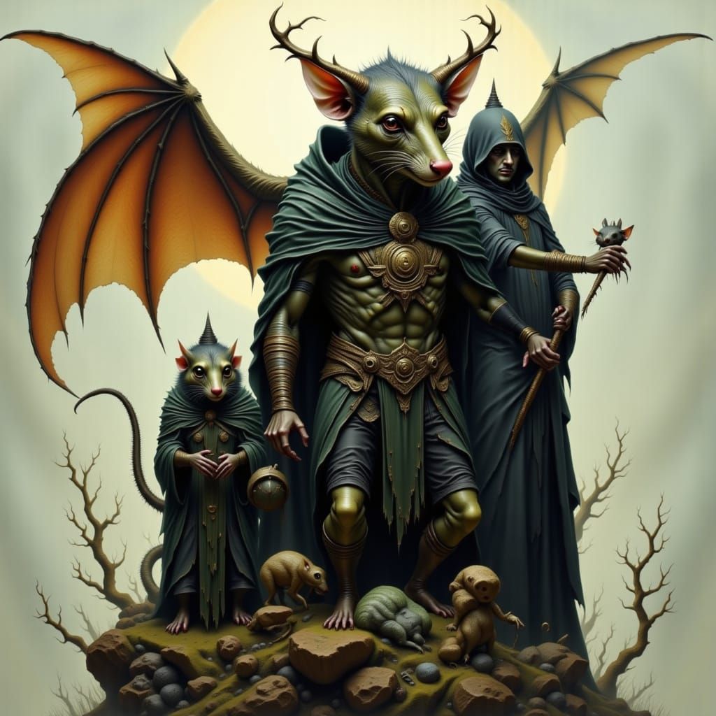 Gargoyle and Rat Warrior Duo