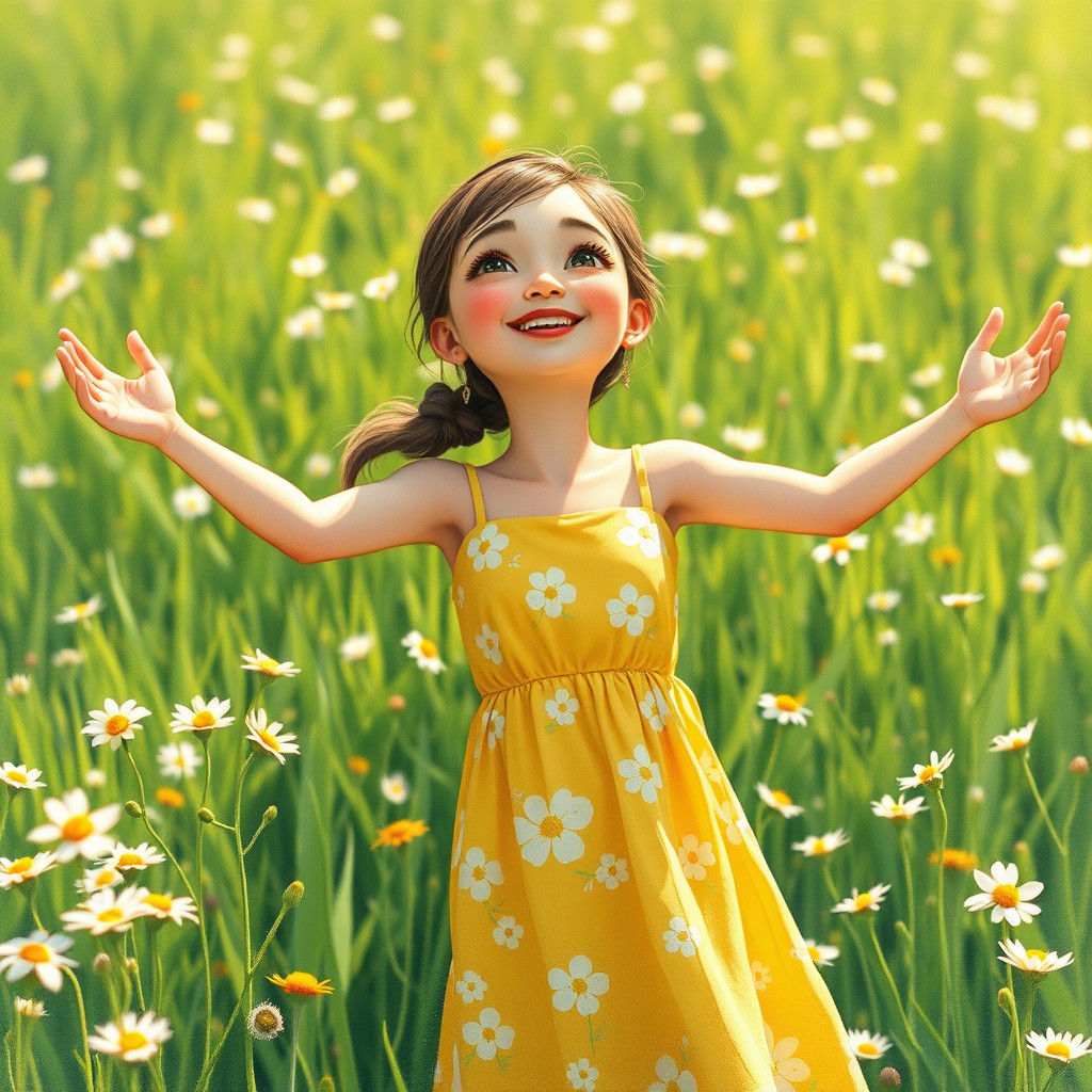 She was cheerful and happy for a short while