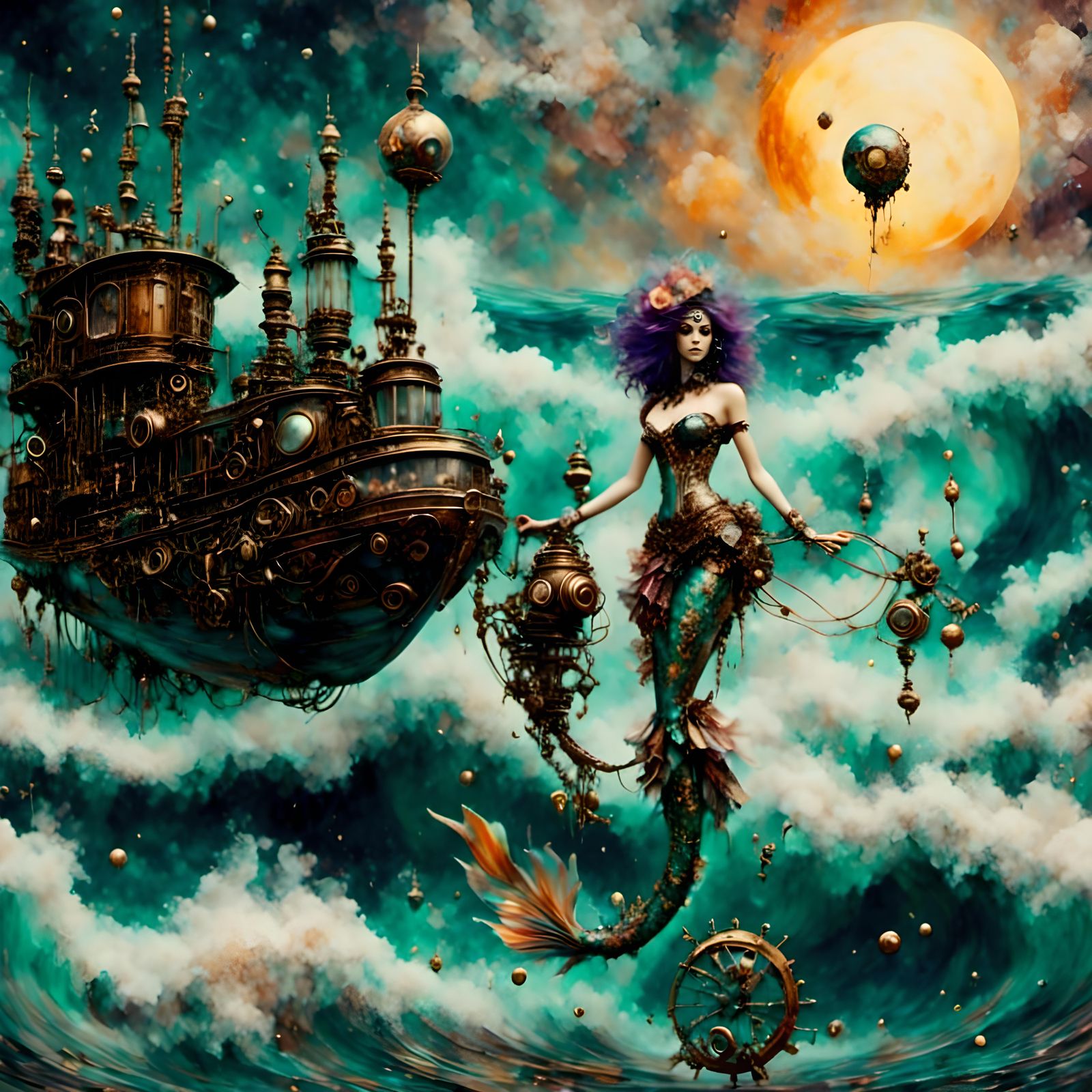 Steamy and Punky Mermaid