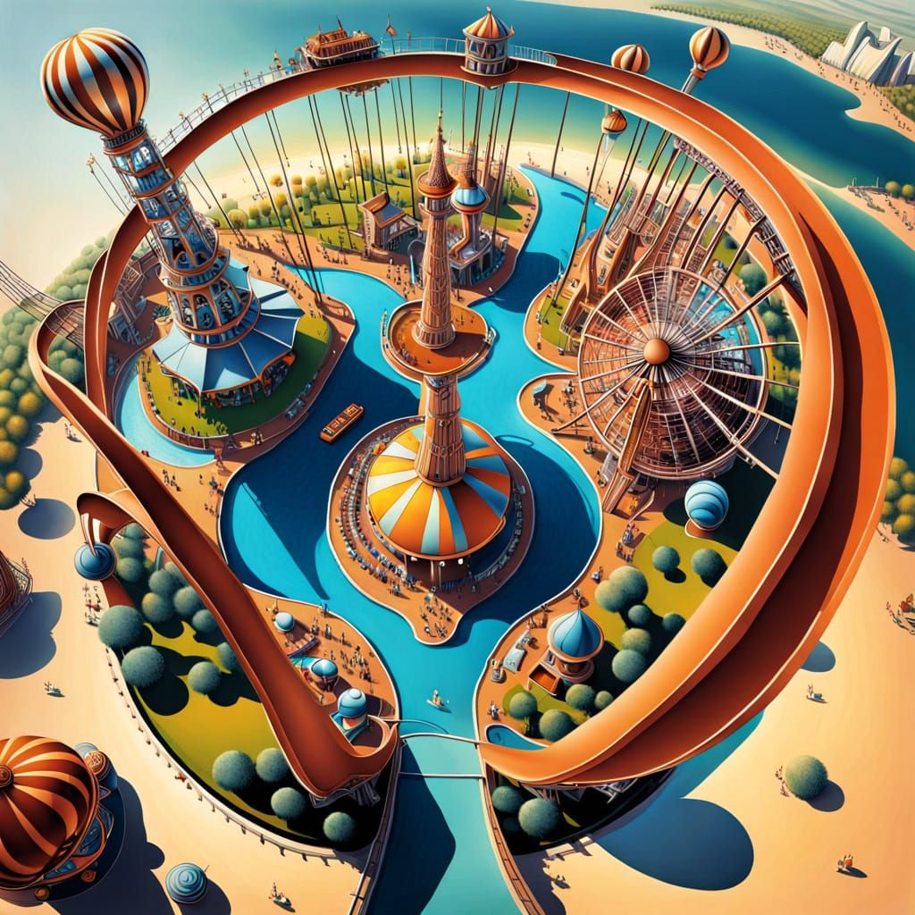"Amusement park" - influenced by Su Jeong Ahn, Stanislav Vov...
