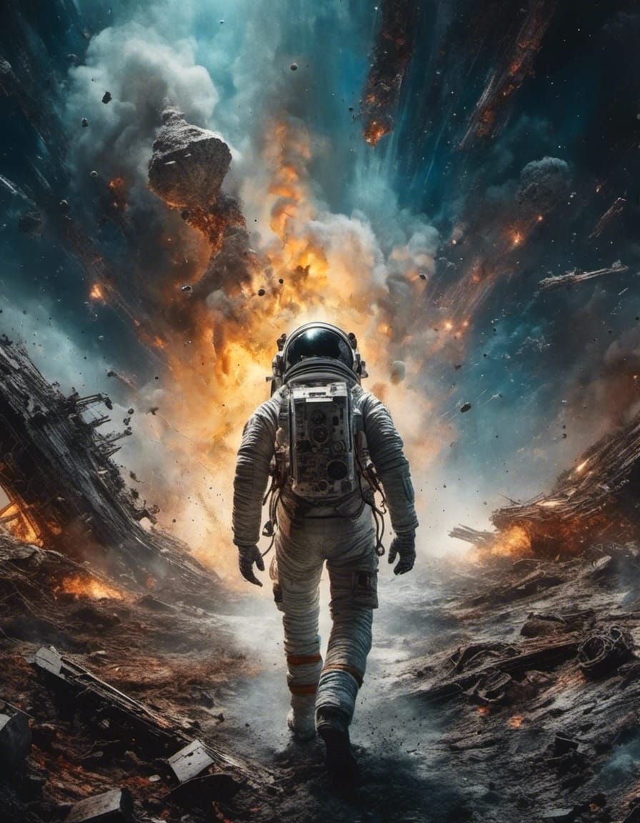 Astronaut Walks Away From Crashed Starship