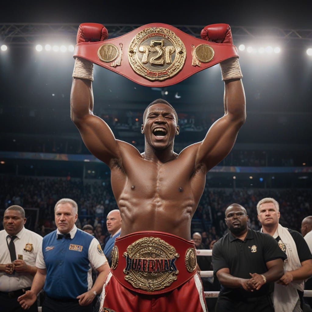 Ghanian Boxing Champion's Triumphant Victory