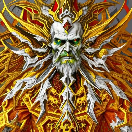 Fractal Image of Rasputin with Vivid Colors