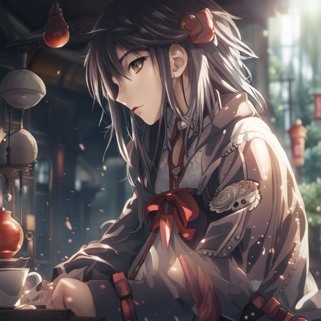 Detailed Hyperrealistic Anime Character Portrait