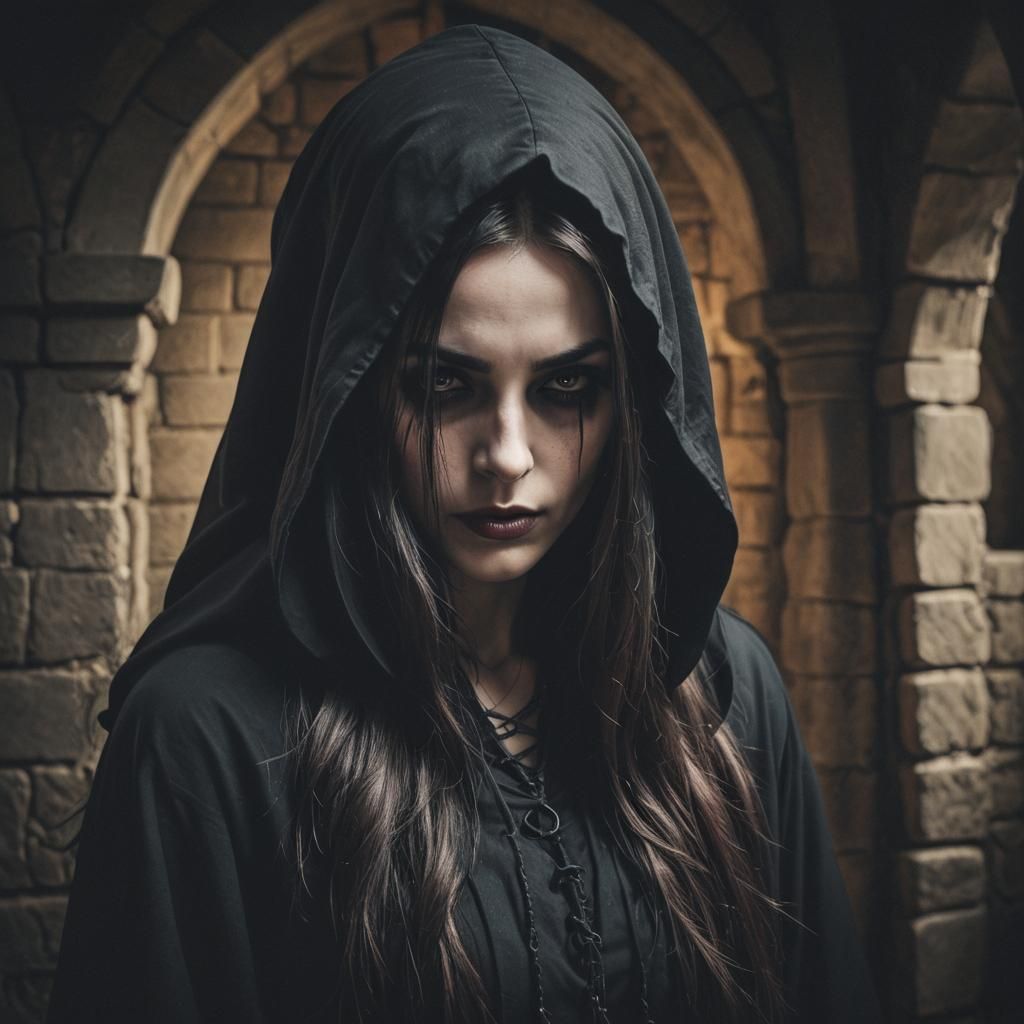 Dark Gothic Portrait Photography of Goth Girl