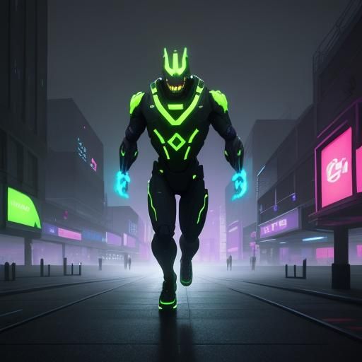 Roblox Character Running from Monster in Foggy Parkour Map