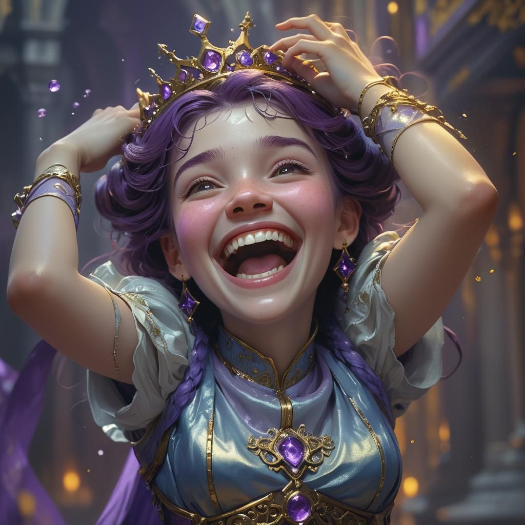 Laughing Princess: Dark Fantasy Concept Art