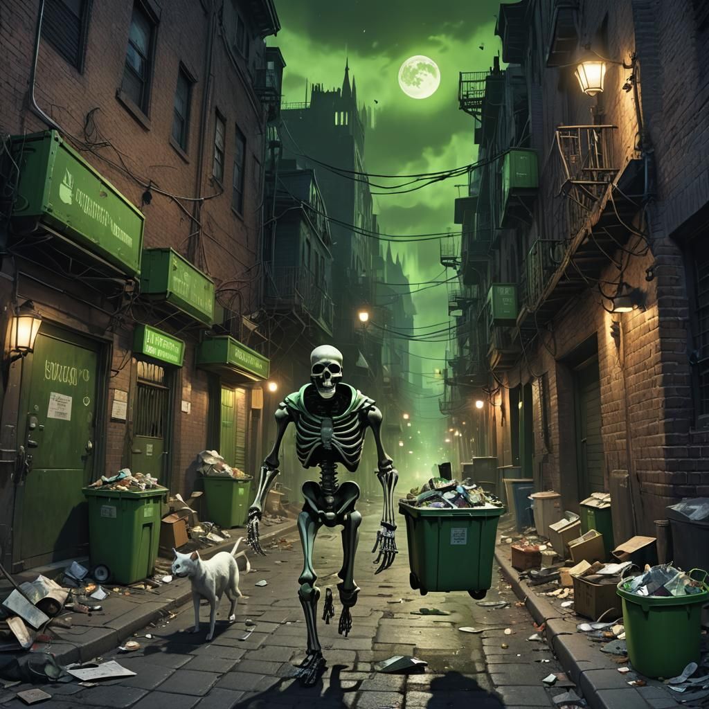 Ghost in Metropolis: Digital Art, Dark Fantasy