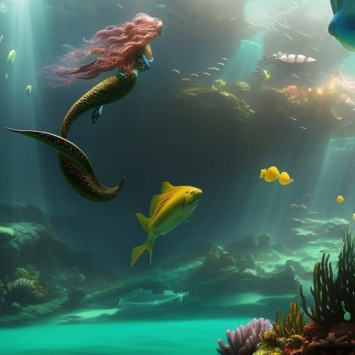 Mermaid City: Underwater Civilization Concept Art
