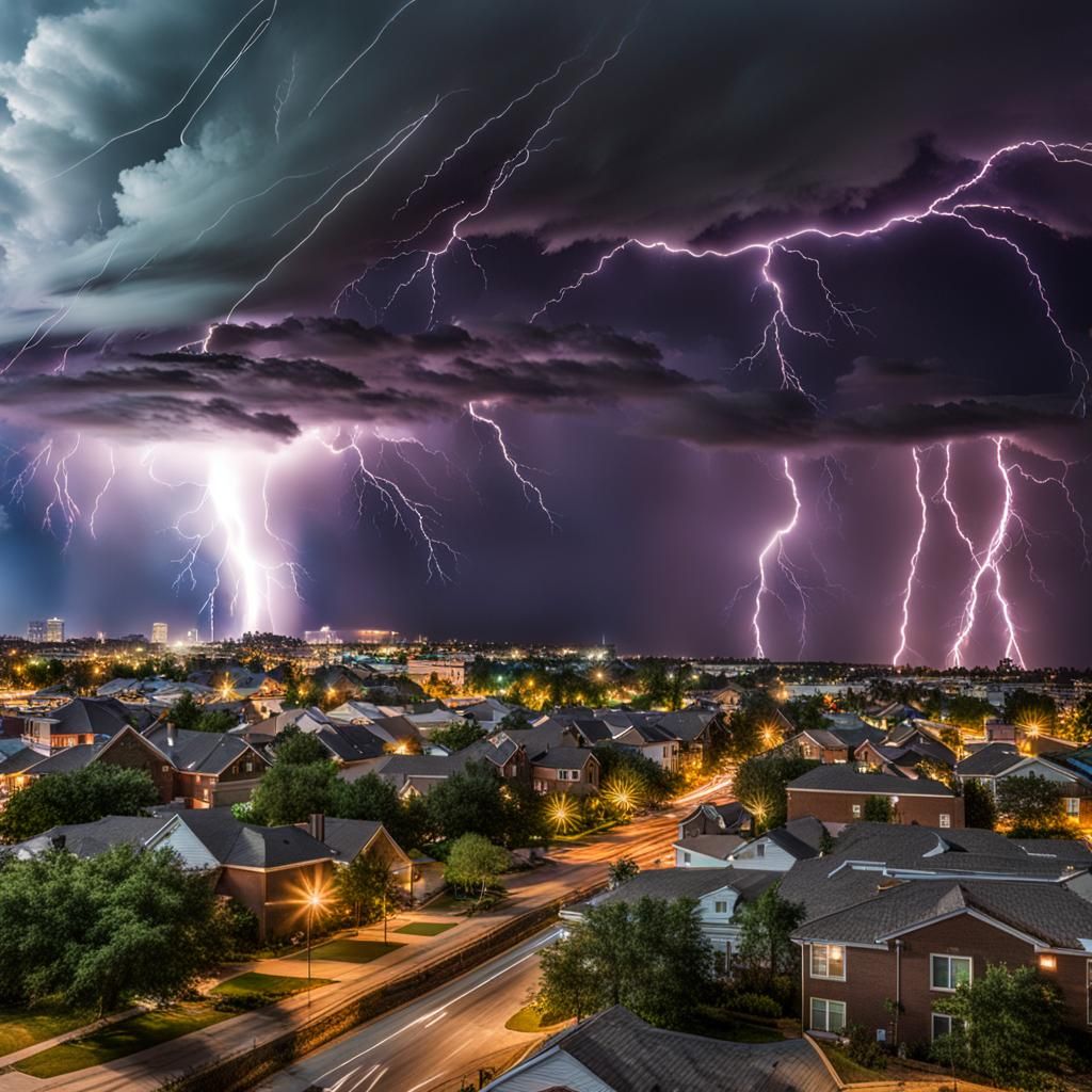 EF5 Tornado Destroys City with Lightning