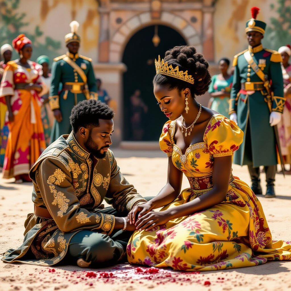 Compassionate African Princess Heals Wounded Man