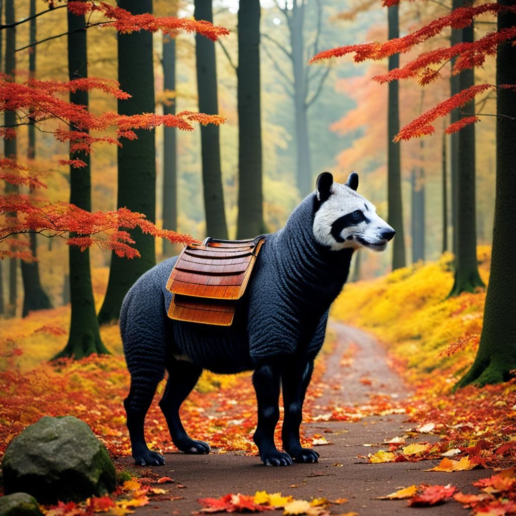 Animals Enjoying an Autumn Day