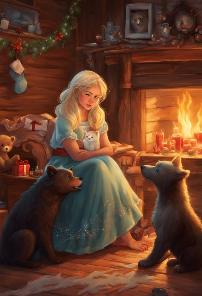 Feline Princess Shares Day with Friends