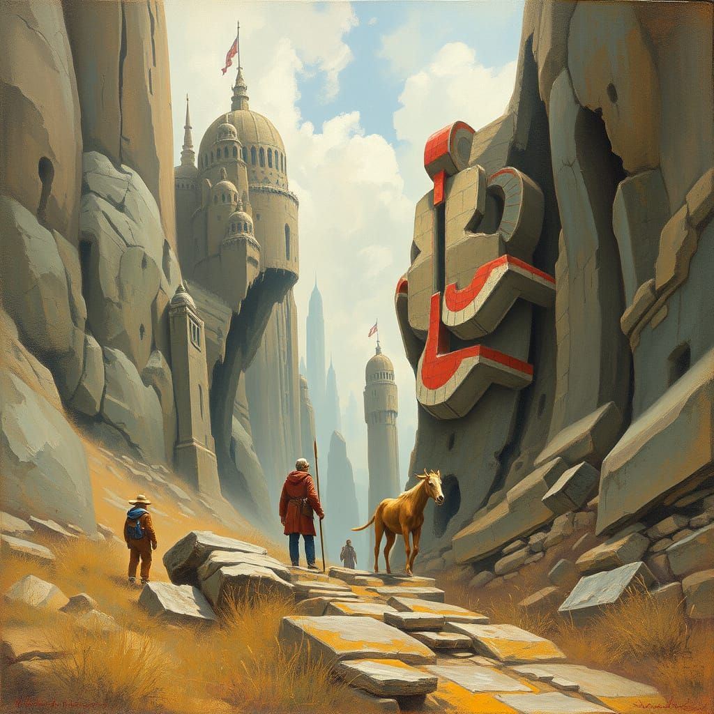 Ethereal Fantasy Landscape Illustration