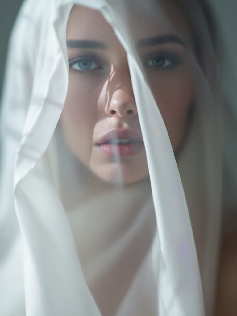 Woman Shrouded in Ethereal Light