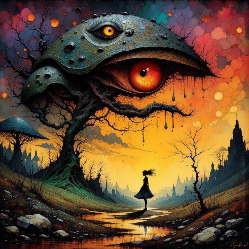 Surrealist Dreamscape Inspired by Dalí and Magritte