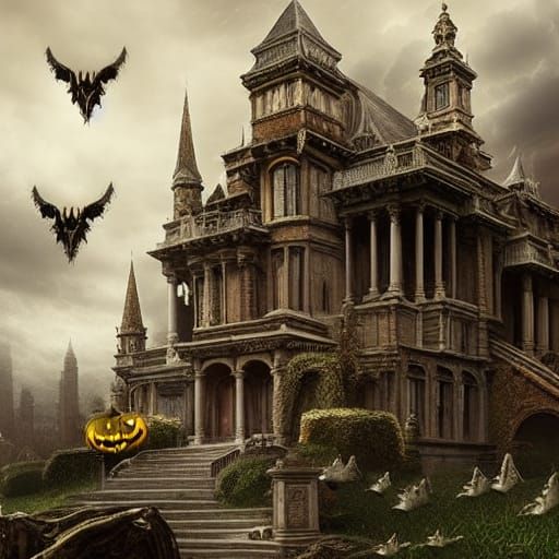 Cinematic Trick or Treat Digital Matte Painting