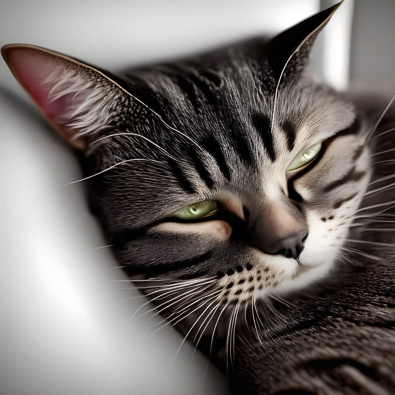 Cat Disturbance: Hyperrealistic Mixed Media Masterpiece