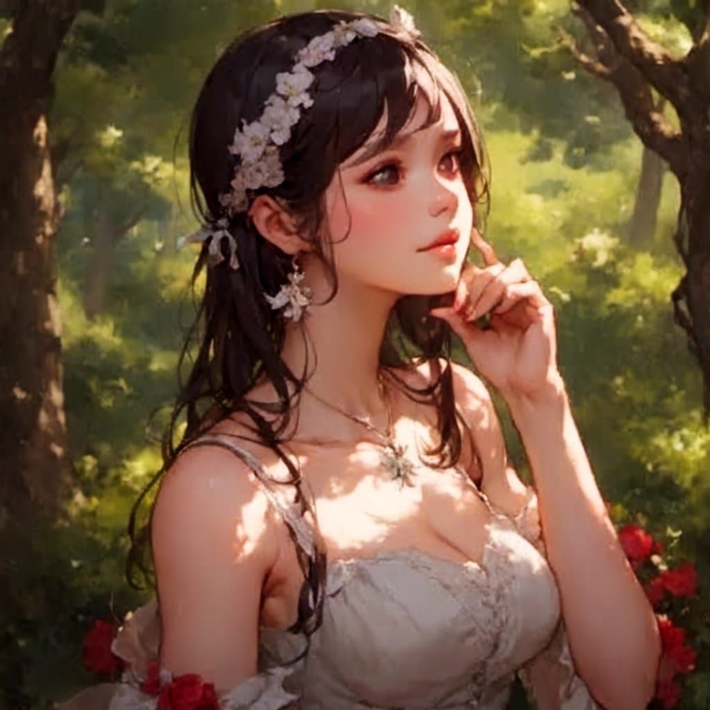 Anime Girl with Realistic Face