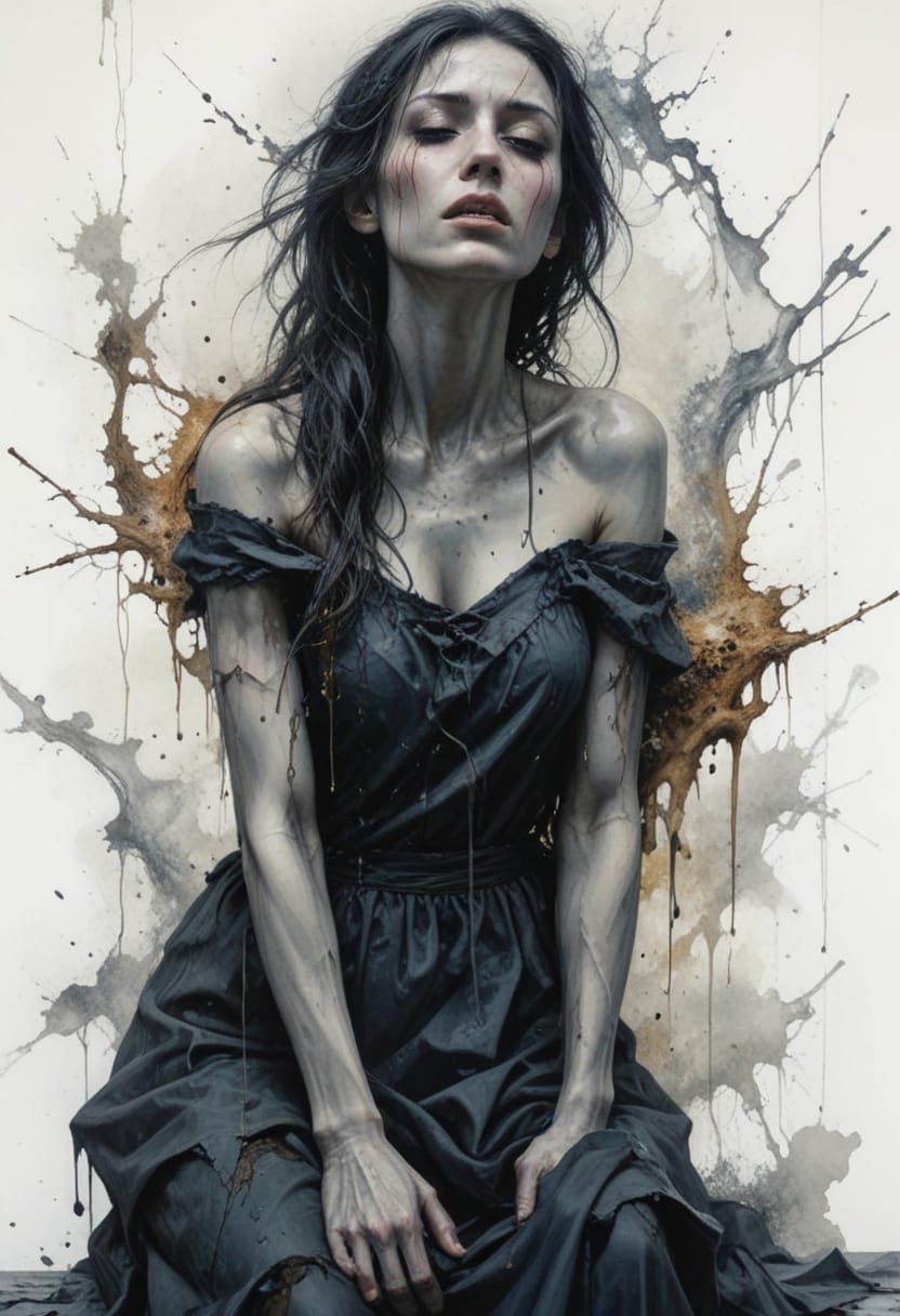 Tormented Soul Groaning in Despair