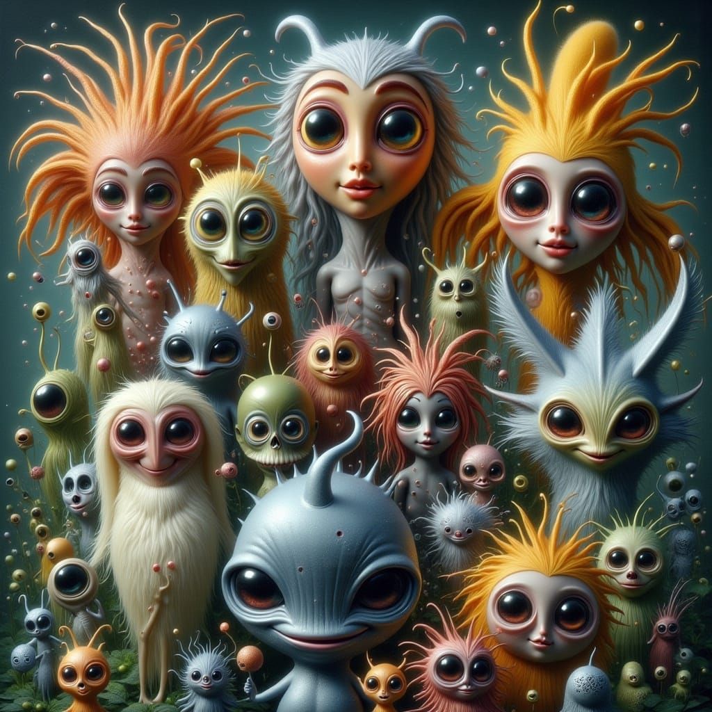 Metallic Fantasy Wisp Fey Spirit