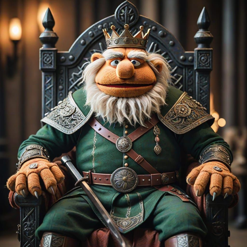 Epic Muppet King in Regal Power Pose