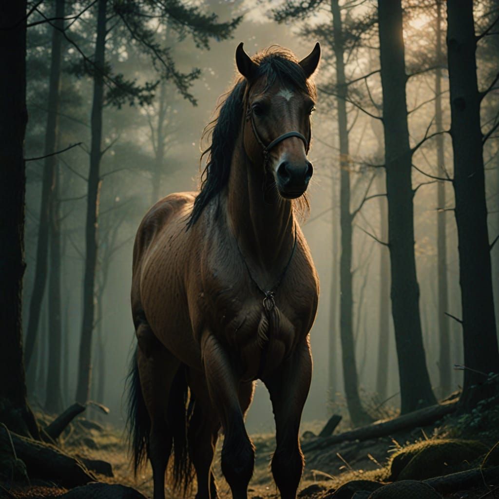 Epic Greek Centaur Portrait in Muted Earthy Tones