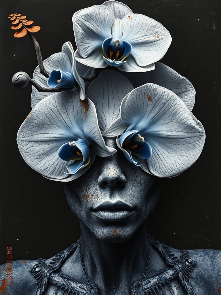 Surreal Fine Art Photograph in Cosmic Cobalt