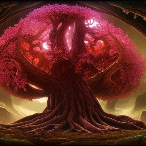 Yggdrasil Tree of Life: Digital Matte Painting