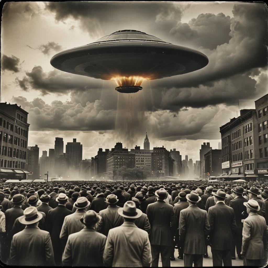the famous UFO event in New York on March 7, 1945, luckily a...