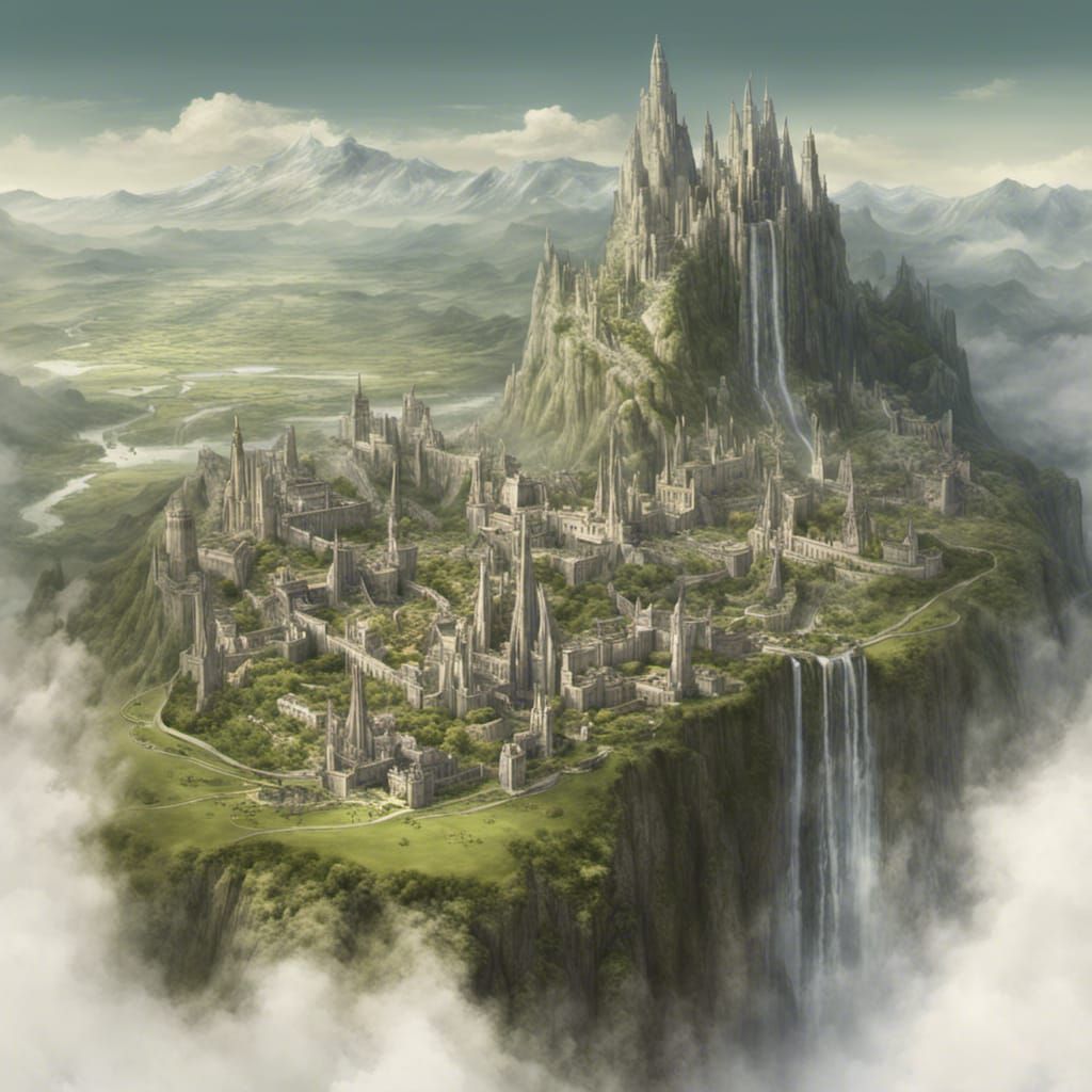 Gondolin: The White City in Tolkien-esque Fantasy Art