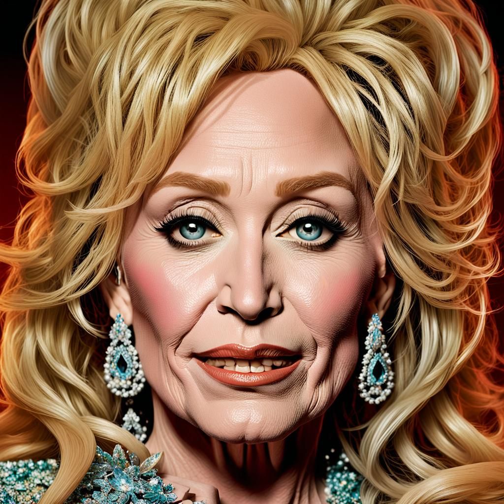 Iconic Country Singer Portrait in Modern Photography Style