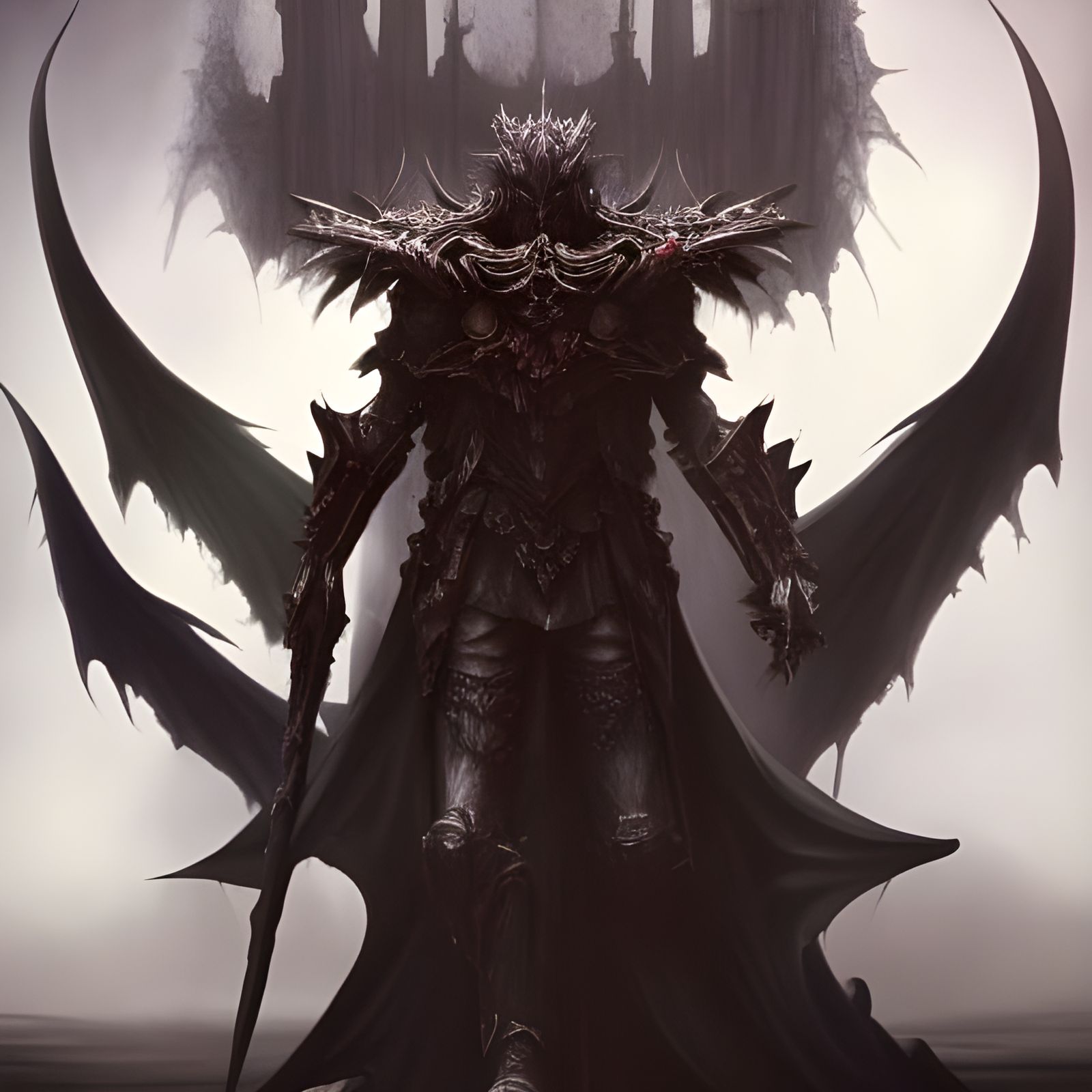 Epic Vampire Knight Emperor on Bone Throne