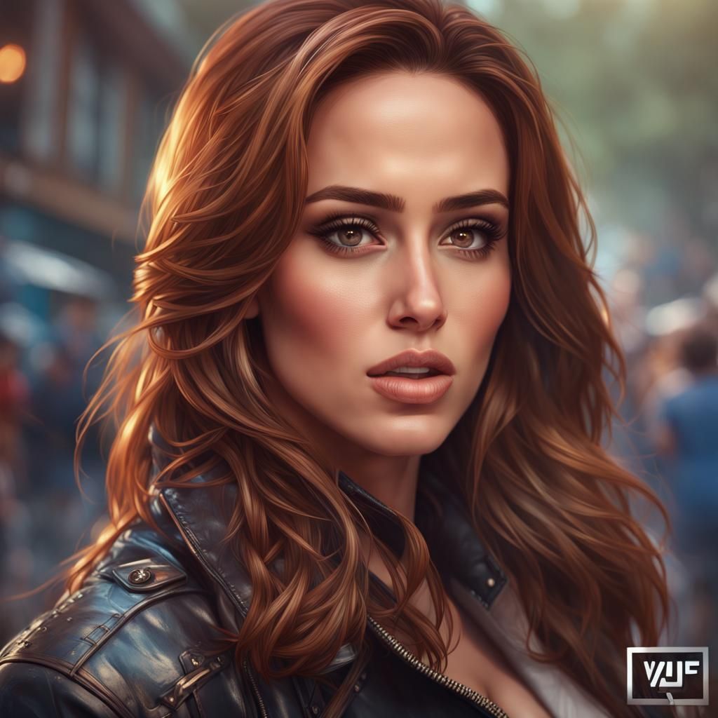 Woman in Leather: Hyperdetailed Portrait in Unreal Engine 5