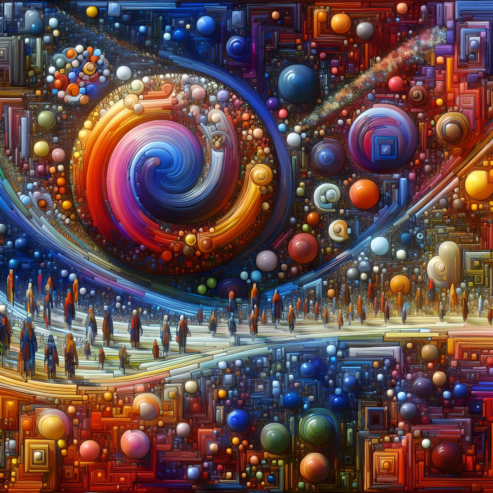 Vivid Colors Reveal Complexity from Simple Forms