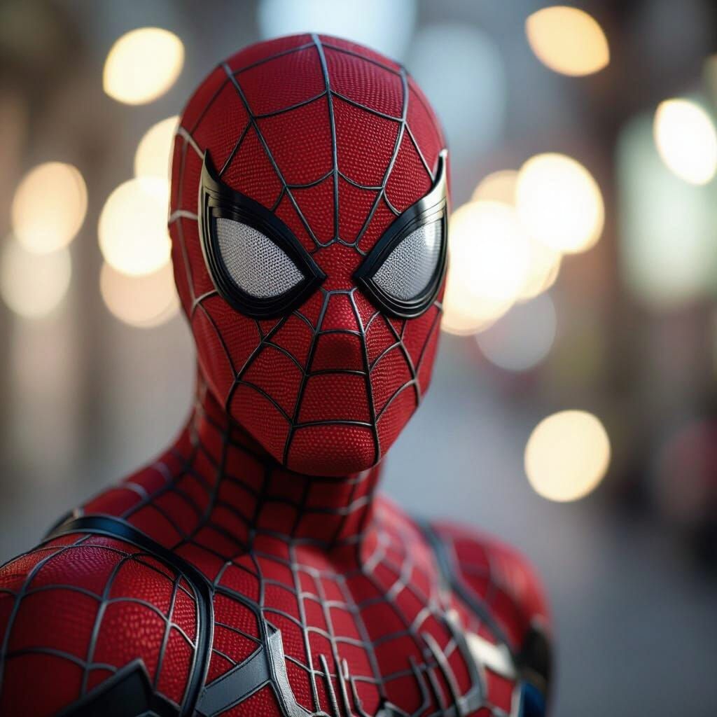 Spiderman Professional Portrait with Bokeh