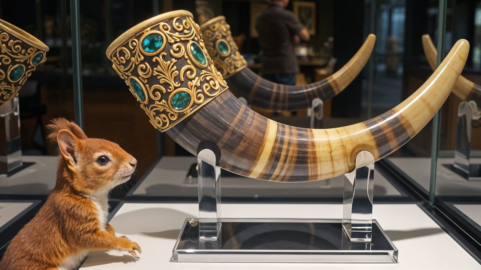 Fletcher inspects the Malten Horn