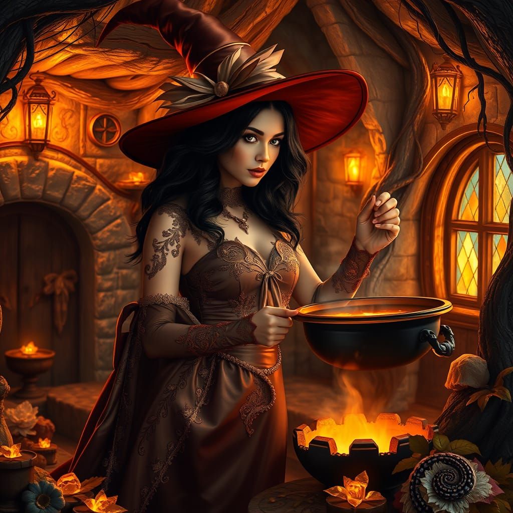 Chocolate Cottage: Cocoa Witch in Fantasy Forest