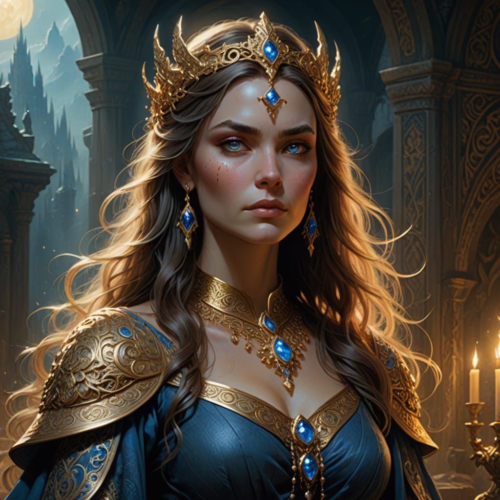 Regal Sorceress in Ethereal Glory